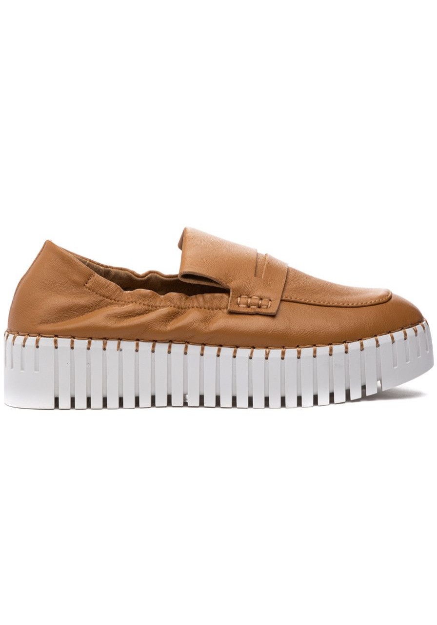 Women Silent D Sneakers | Bravvo Sneaker Tan Nappa Leather