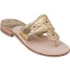 Women Jack Rogers Sandals | Hamptons Thong Sandal Gold Leather