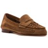 Women Veronica Beard Loafers & Oxfords | Penny Woven Loafer Hazelwood Suede