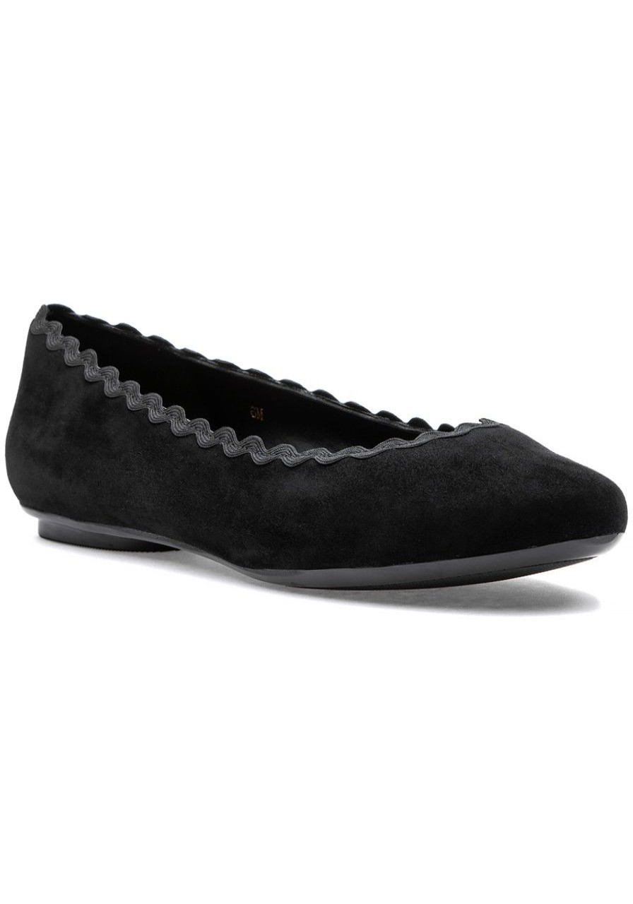Women Jildor Flats | Simon Flat Black Suede