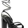 Women Jeffrey Campbell Pumps | Presecco Sandal Black Patent