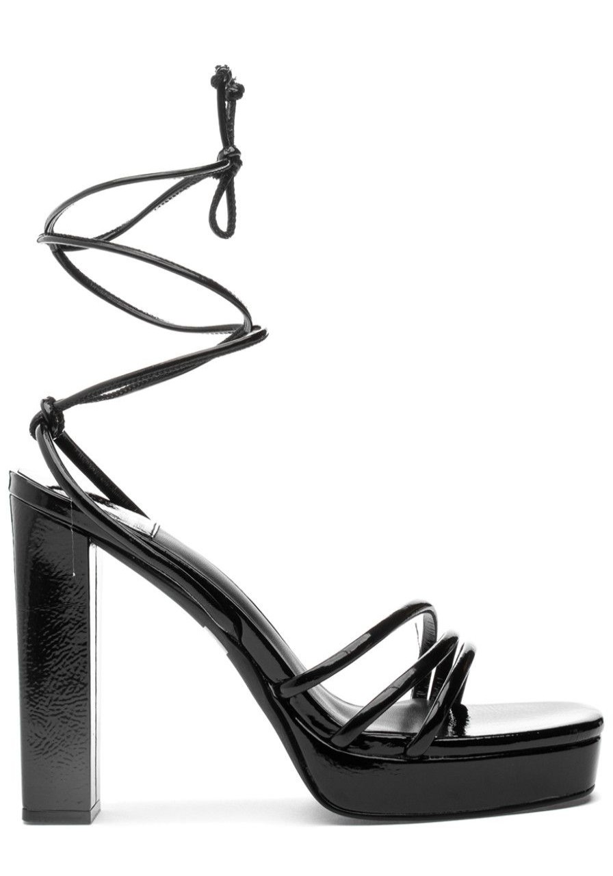 Women Jeffrey Campbell Pumps | Presecco Sandal Black Patent