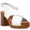 Women 275 Central Mules & Clogs | Shepard Sandal White Leather
