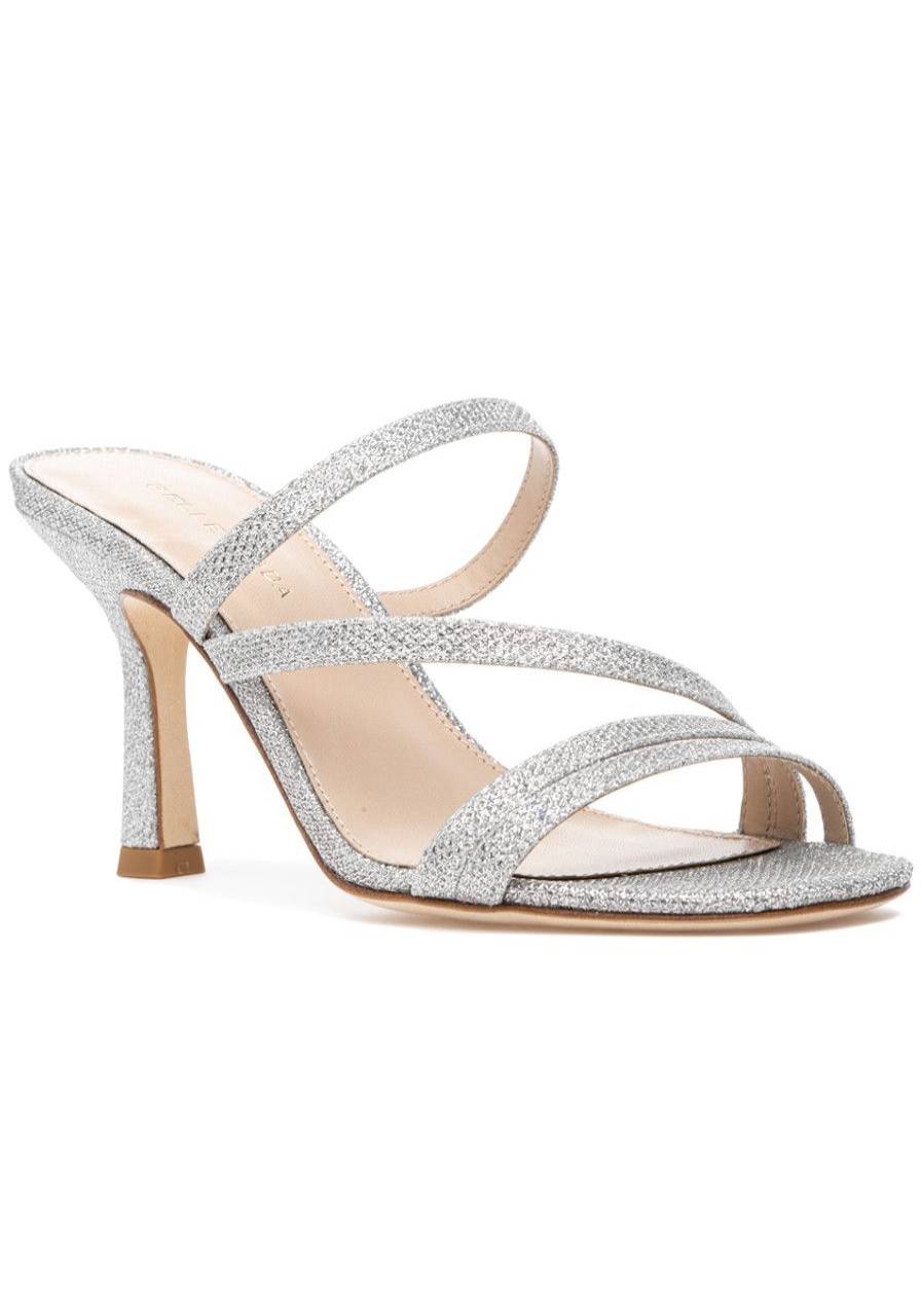 Women Pelle Moda Pumps | Ostin Sandal Silver Metallic