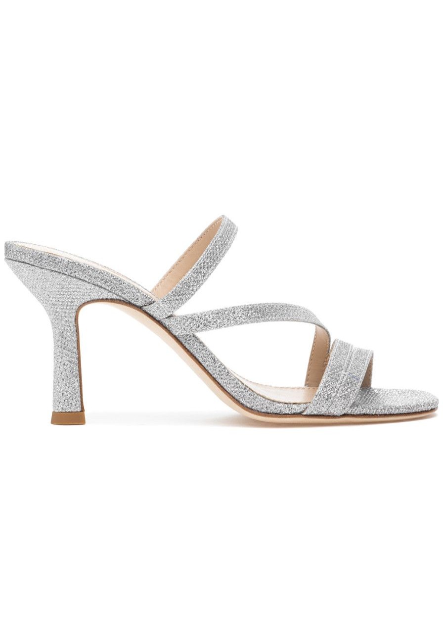 Women Pelle Moda Pumps | Ostin Sandal Silver Metallic