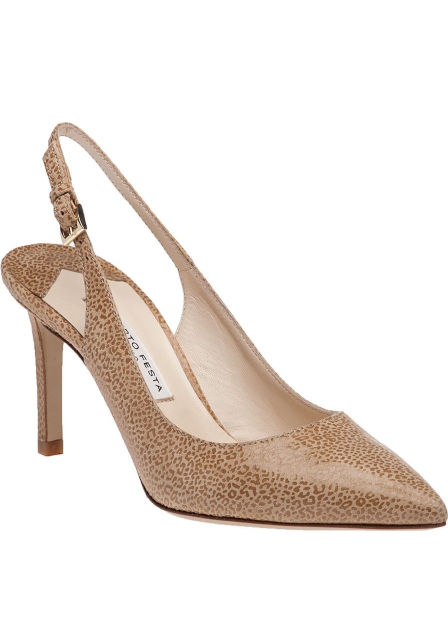 Women Roberto Festa Pumps | 85001 Pump Suede Leopard Printed