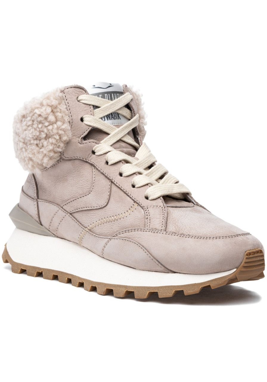 Women Voile Blanche Sneakers | Qwark High Sneaker Nut Beige