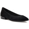 Women Jildor Flats | Slime Flat Black Suede