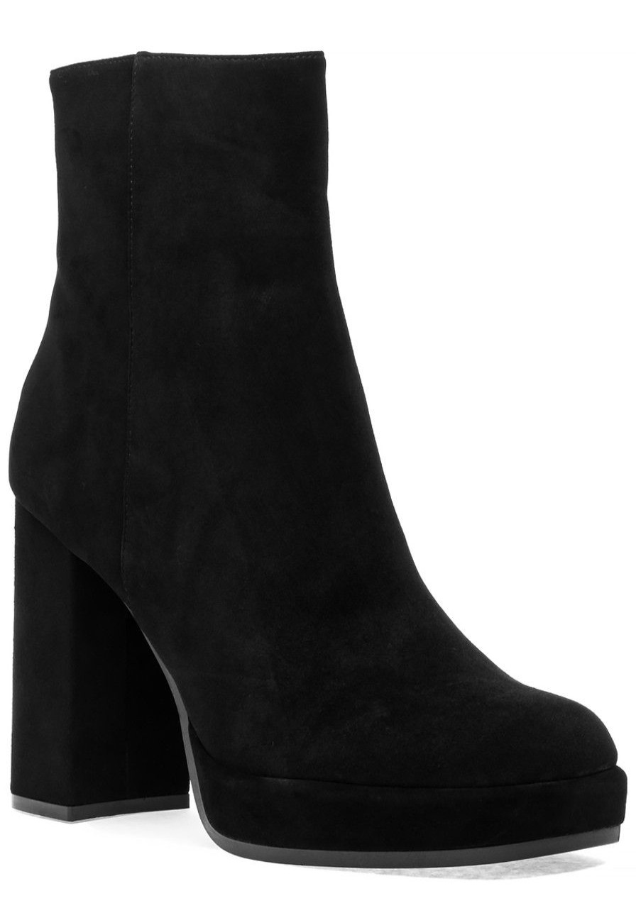 Women Jeffrey Campbell Boots | Spaced Boot Black Suede