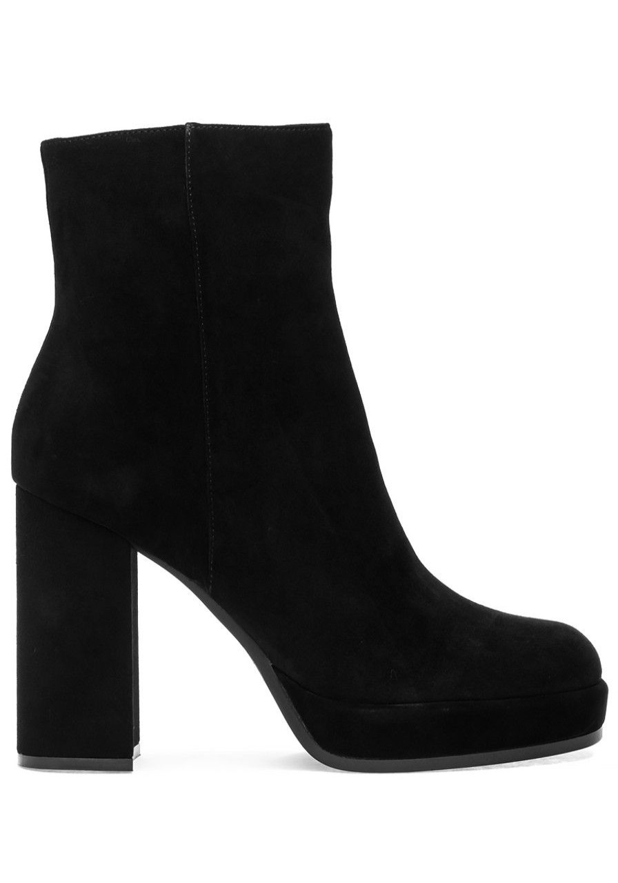 Women Jeffrey Campbell Boots | Spaced Boot Black Suede