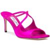 Women Jimmy Choo Sandals | Anise 75 Sandal Fuchsia Satin