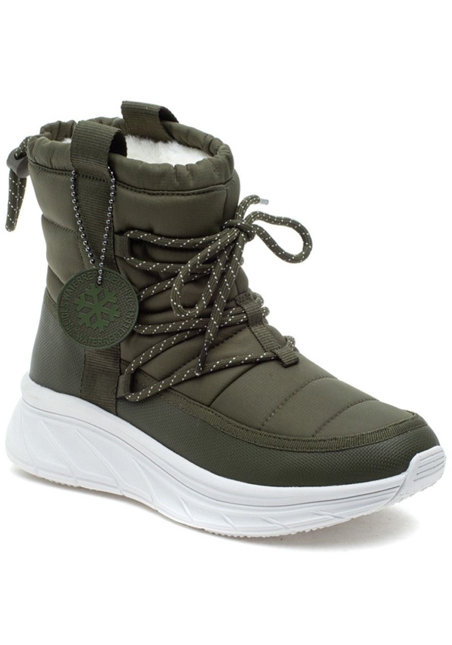 Women Urban Sport Boots | Will Boot Khaki Nylon