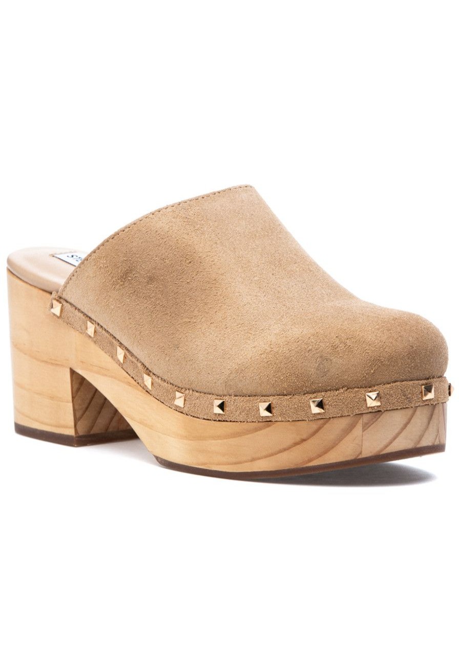 Women Steve Madden Mules & Clogs | Brooklyn Clog Taupe Suede