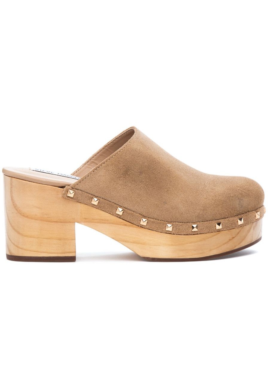 Women Steve Madden Mules & Clogs | Brooklyn Clog Taupe Suede