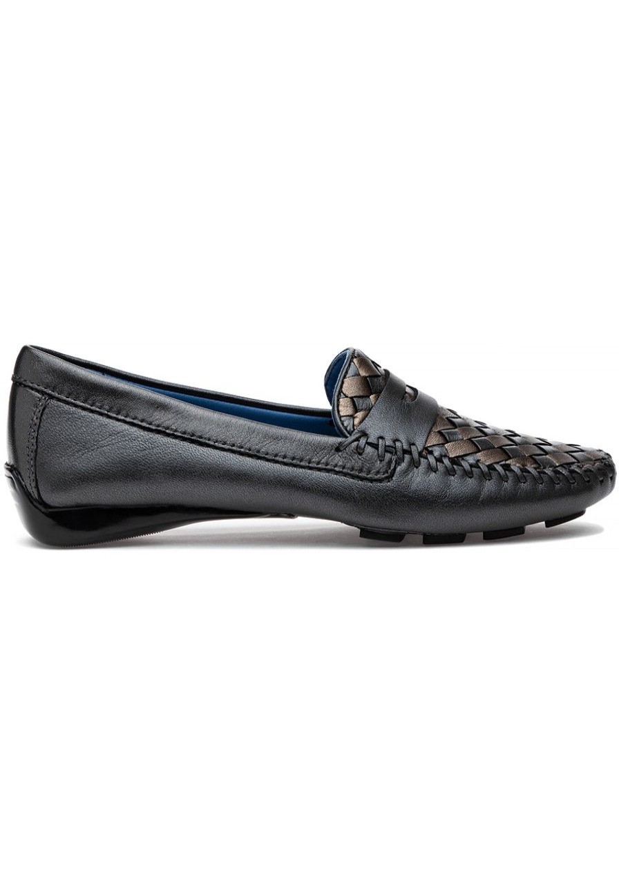 Women Robert Zur Flats | Petra Loafer Pewter/Bronze