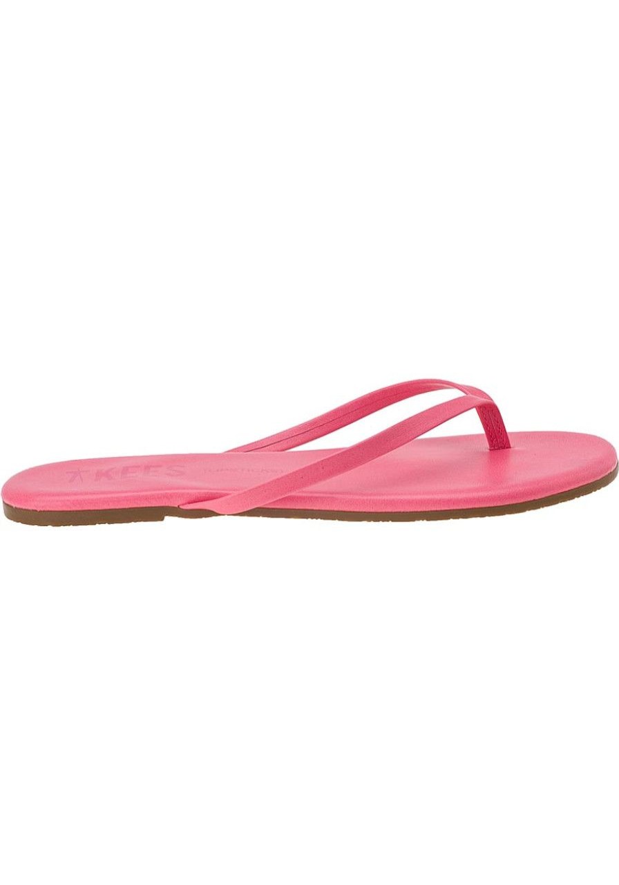 Women Tkees Sandals | Lipsticks Flip Flop Strawberry Daiquiri Leather