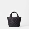 Women MZ Wallace Handbags Crossbody Bags | Mini Metro Tote Deluxe Black