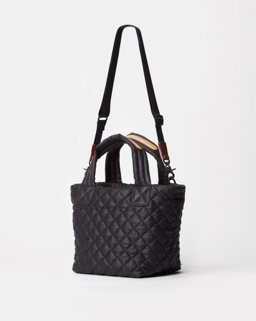 Women MZ Wallace Handbags Crossbody Bags | Mini Metro Tote Deluxe Black