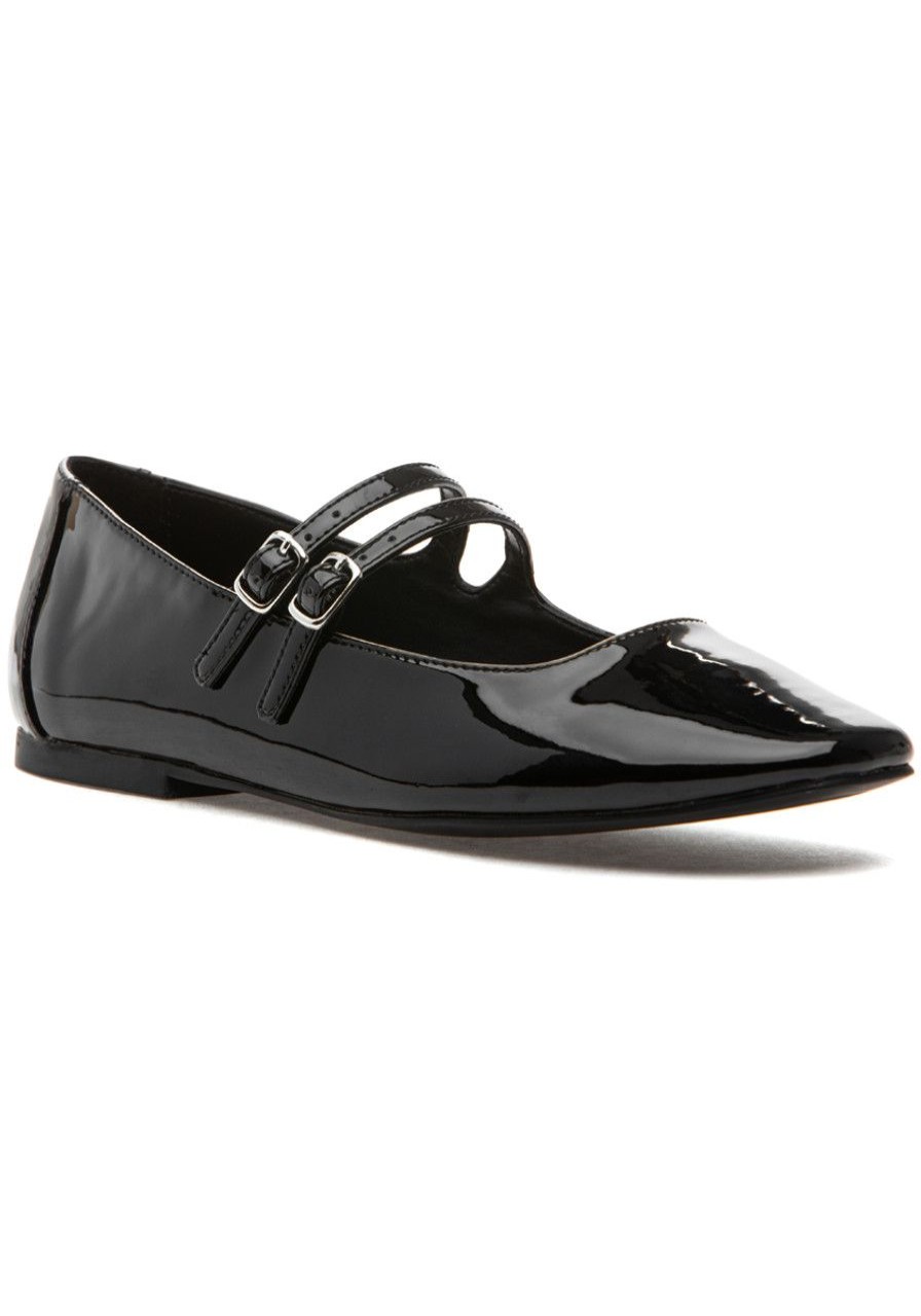 Women Steve Madden Flats | Alisah Mary Jane Flat Black