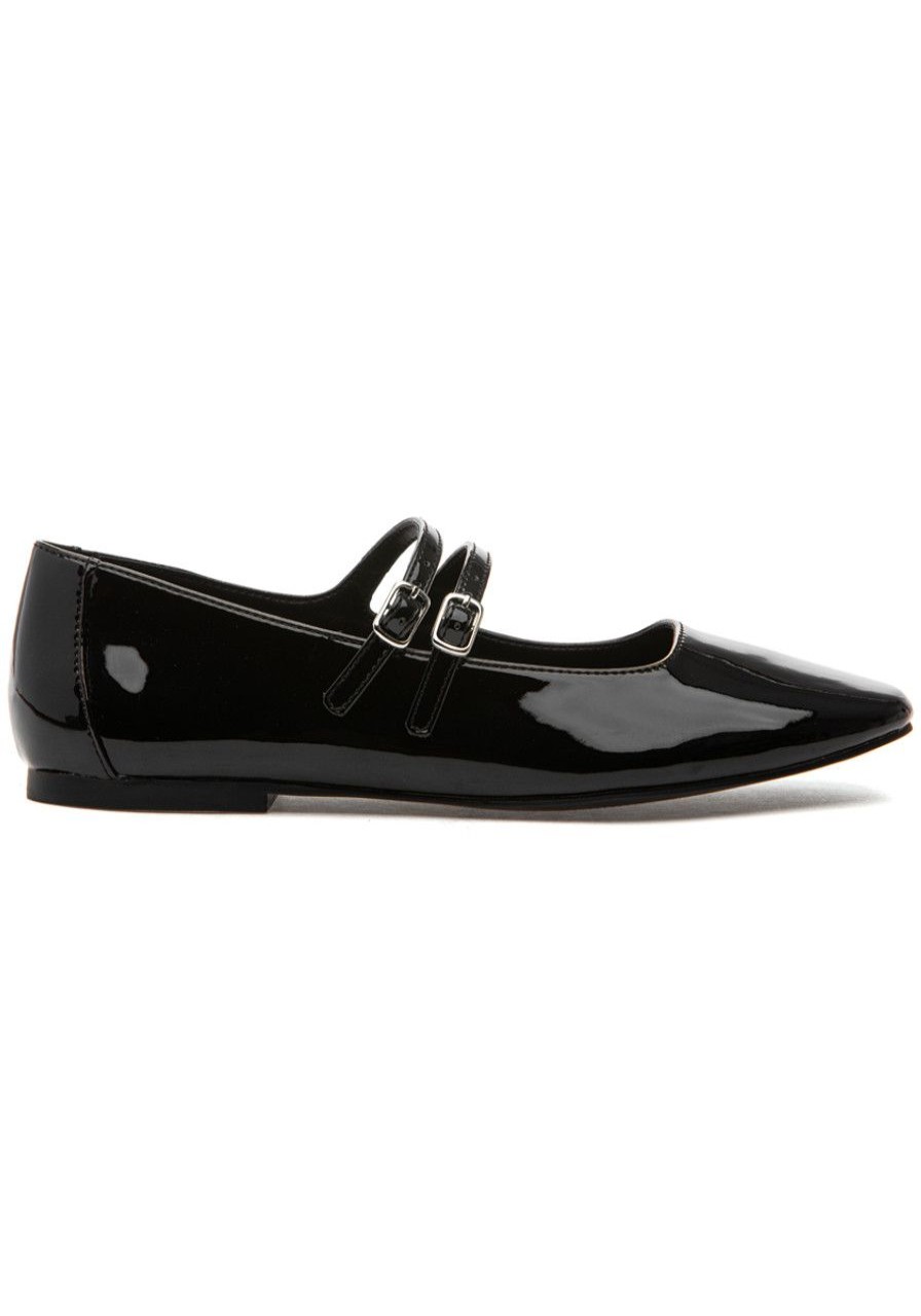 Women Steve Madden Flats | Alisah Mary Jane Flat Black