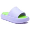 Women Beach Slides Sandals | Squish Sandal Lilac/Mint Eva