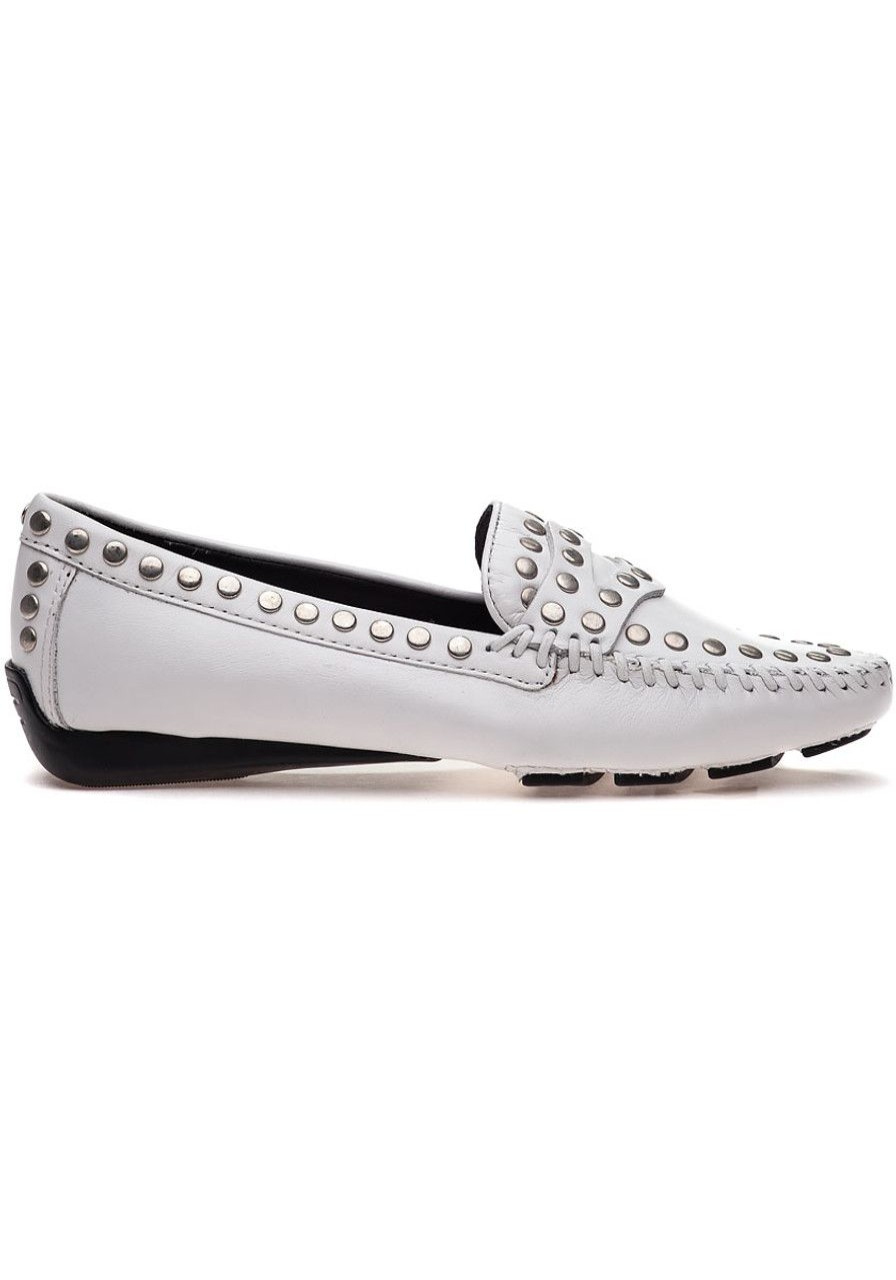 Women Robert Zur Loafers & Oxfords | Tango White Leather Loafer