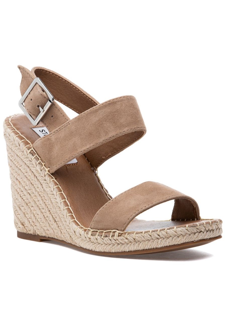 Women Steve Madden Sandals | Uri Espadrille Wedge Tan