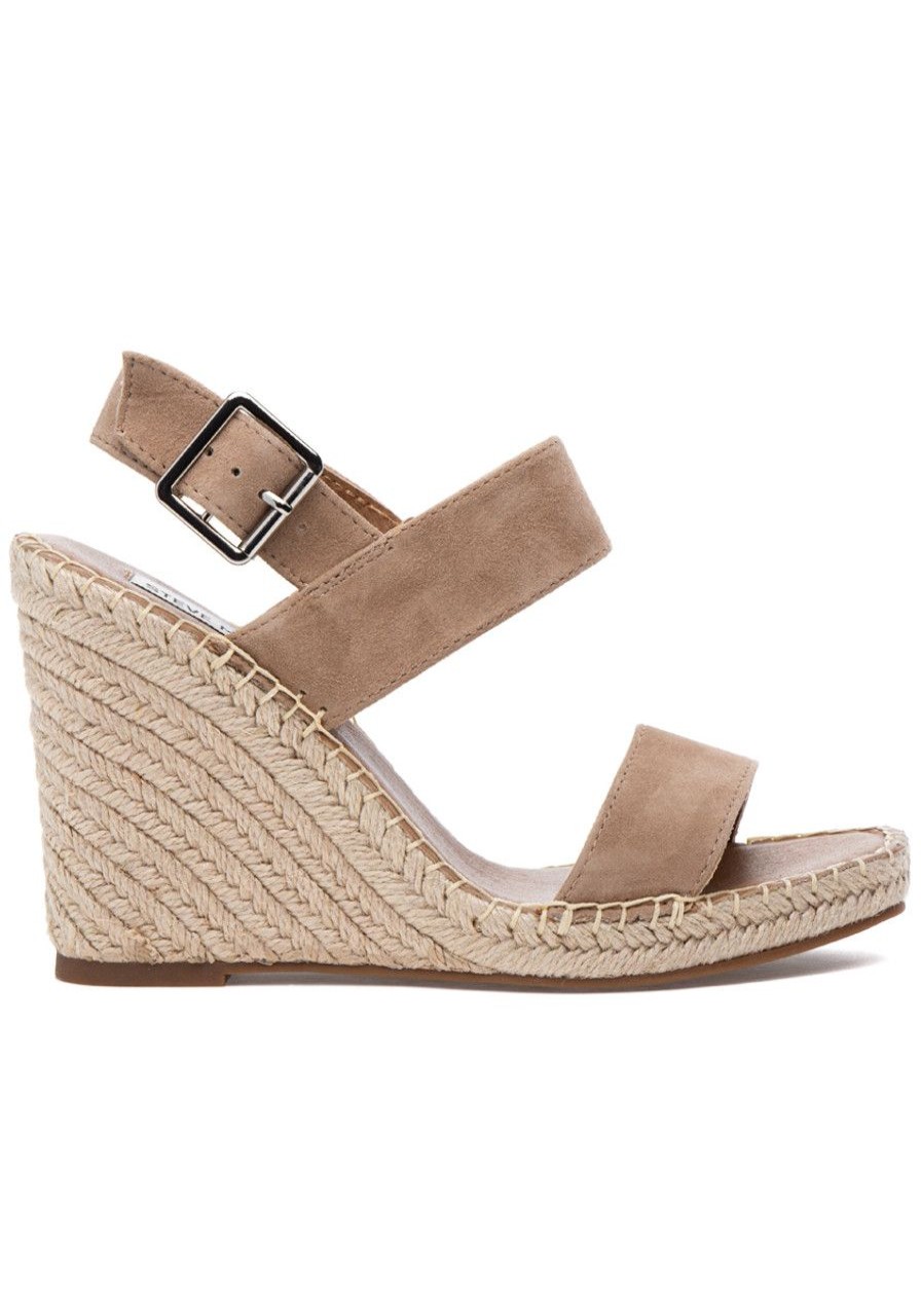 Women Steve Madden Sandals | Uri Espadrille Wedge Tan