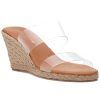Women Andre Assous Sandals | Anfisa Espadrille Wedge Clear