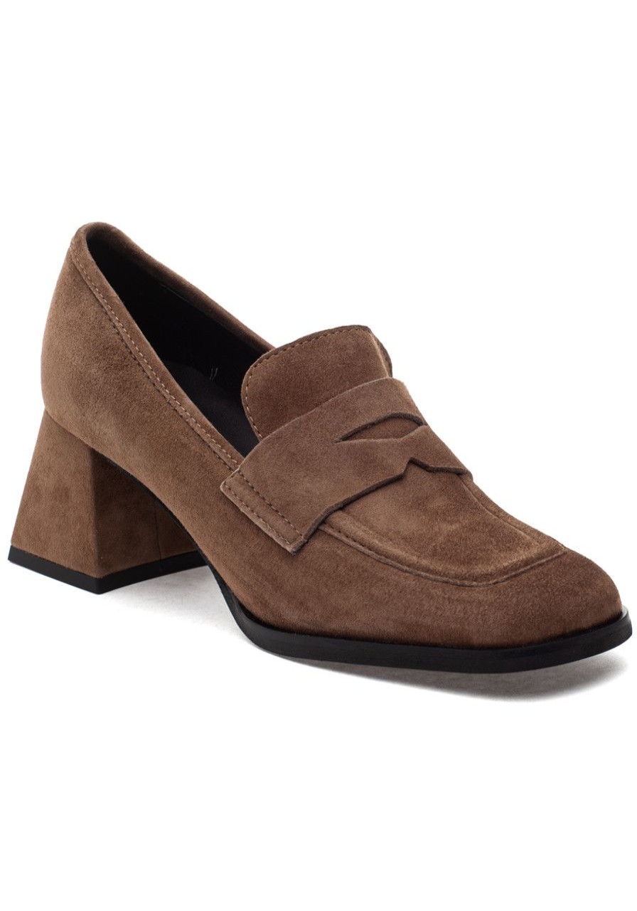 Women 275 Central Loafers & Oxfords | Lonzo Loafer Pump Taupe Suede