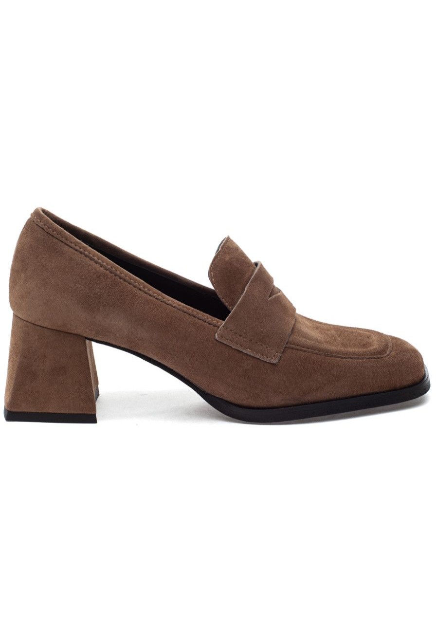 Women 275 Central Loafers & Oxfords | Lonzo Loafer Pump Taupe Suede