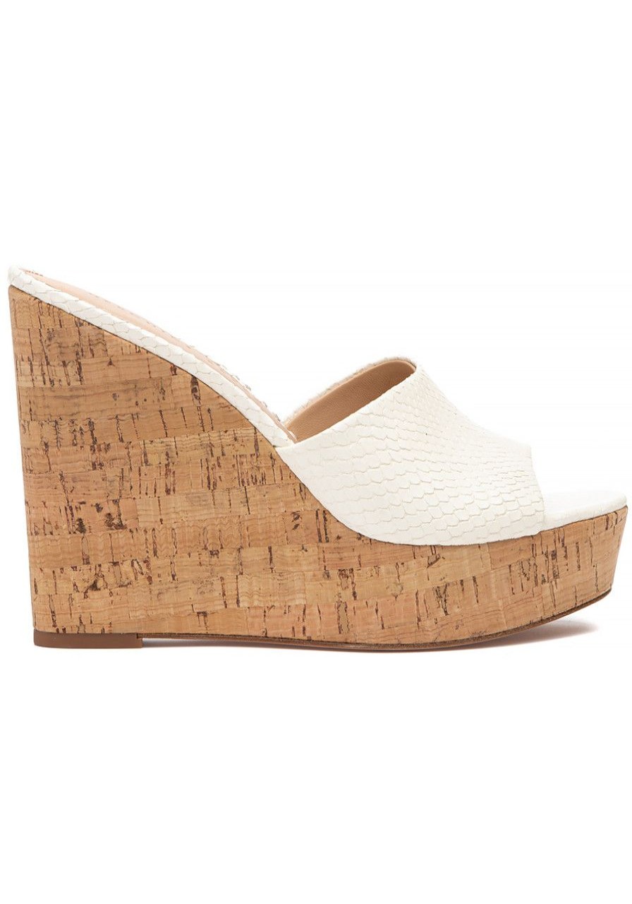 Women Veronica Beard Sandals | Dali Wedge White