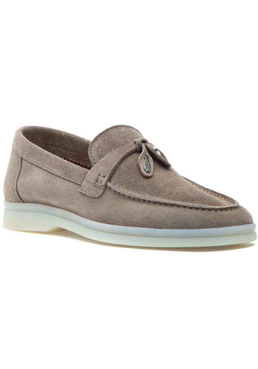 Women 275 Central Flats | Fischer Loafer Taupe Suede