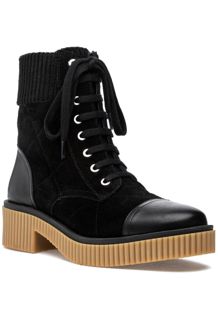 Women Jildor Boots | Mage Boot Black Suede/Leather