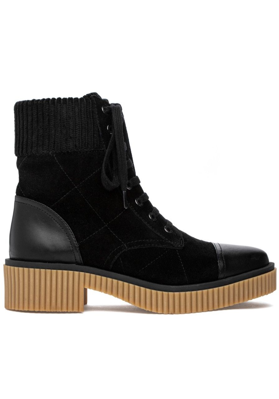 Women Jildor Boots | Mage Boot Black Suede/Leather