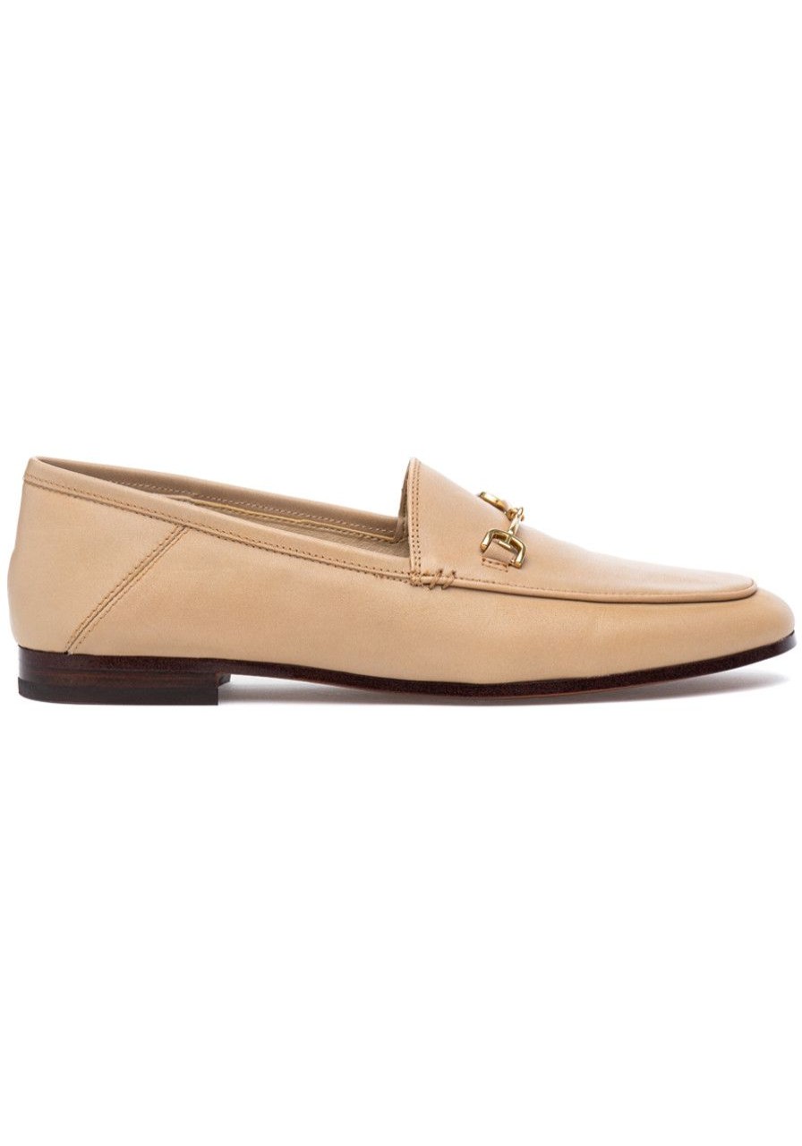 Women Sam Edelman Flats | Loraine Loafer Soft Beige Leather
