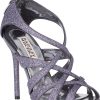 Women Badgley Mischka Pumps | Junebug Evening Sandal Pewter Glitter