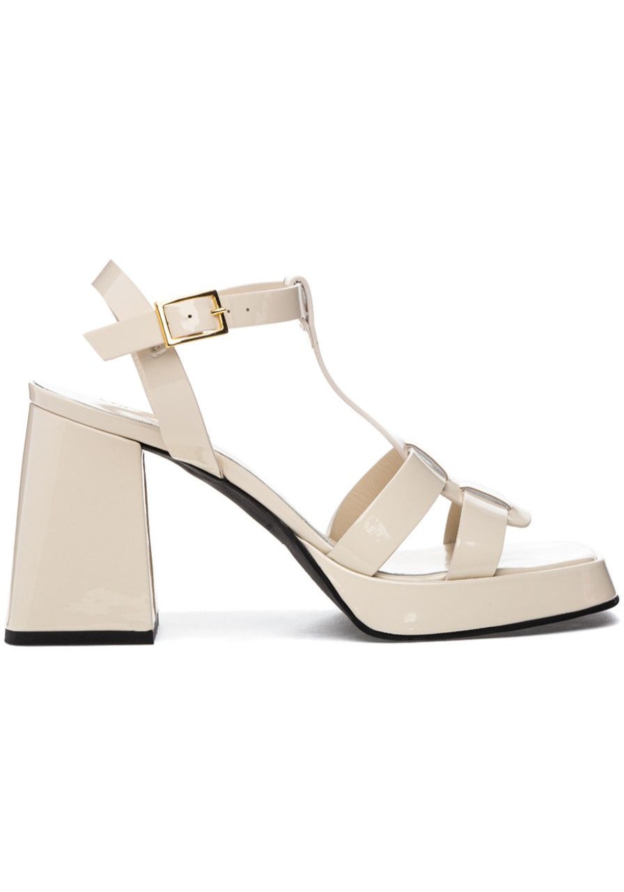 Women 275 Central Sandals | Gianna Sandal White Patent Leather