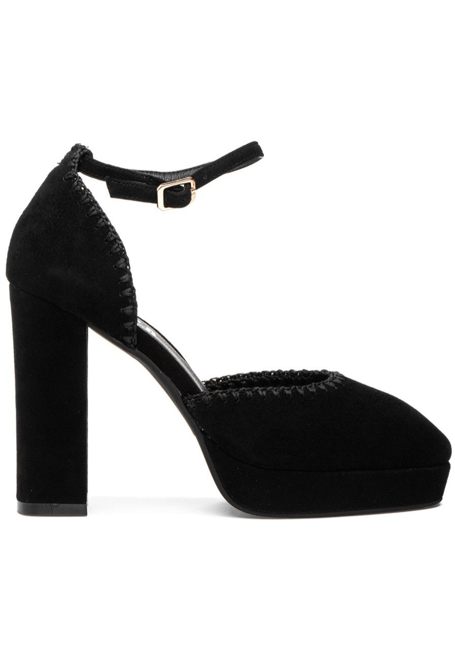 Women Silent D Pumps | Addie Pump Black Suede