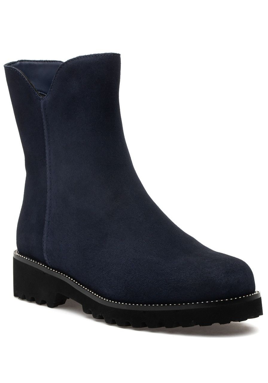 Women Jildor Boots | Zared Boot Navy Suede