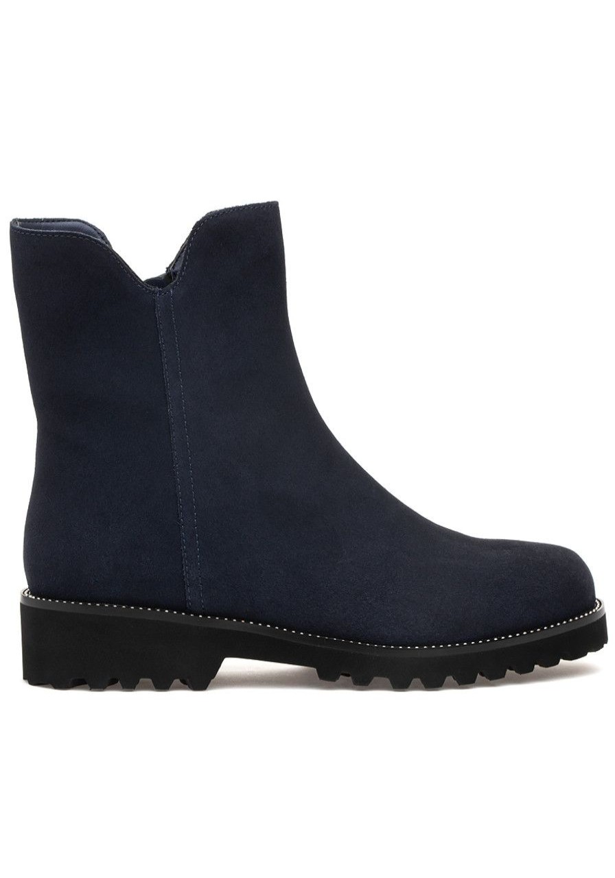 Women Jildor Boots | Zared Boot Navy Suede