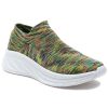 Women Urban Sport Sneakers | Wren Sneaker Green/Orange 2-Tone Knit