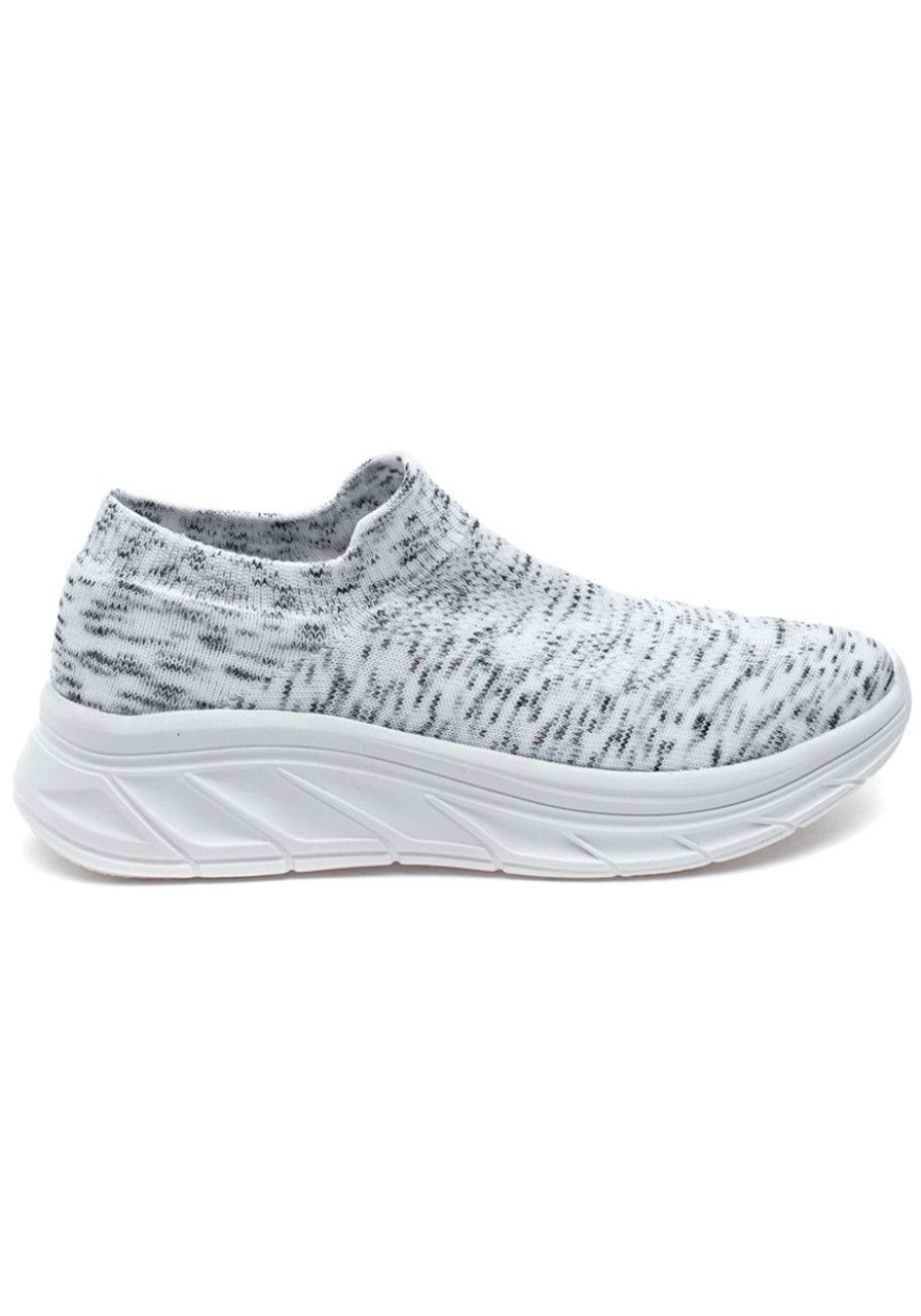 Women Urban Sport Sneakers | Wren Sneaker White 2-Tone Knit