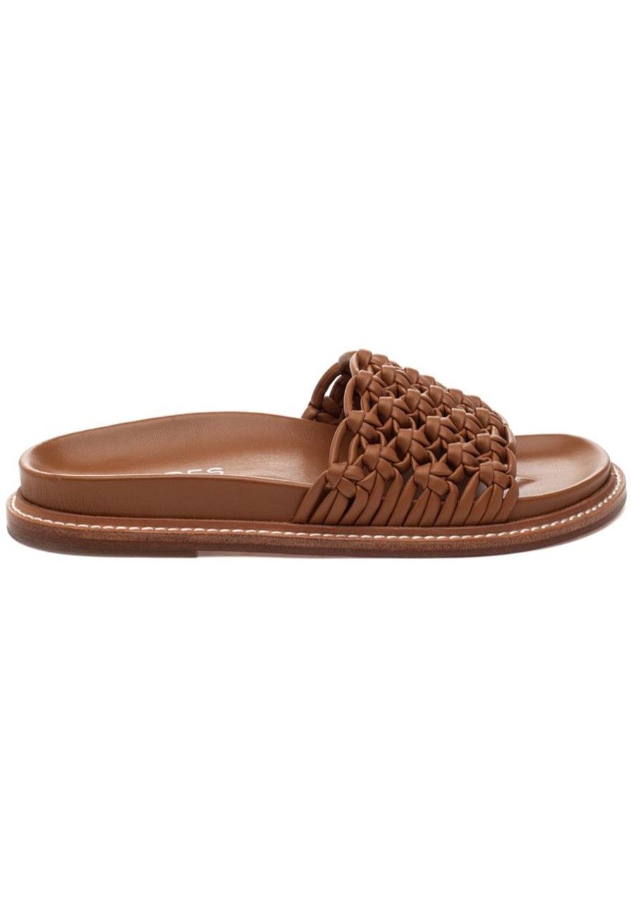 Women J/Slides Sandals | Robie Sandal Tan Leather