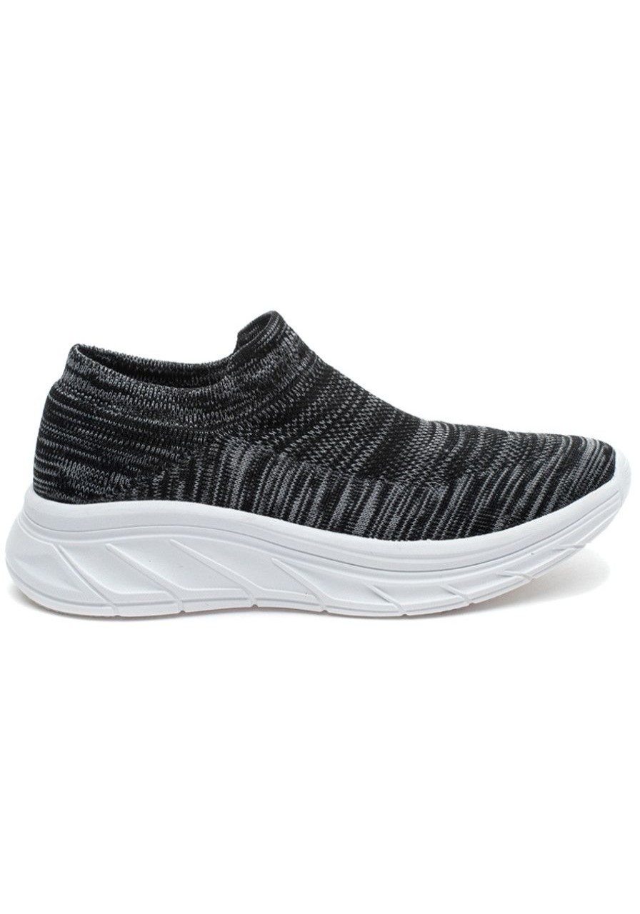 Women Urban Sport Sneakers | Wren Sneaker Black 2-Tone Knit