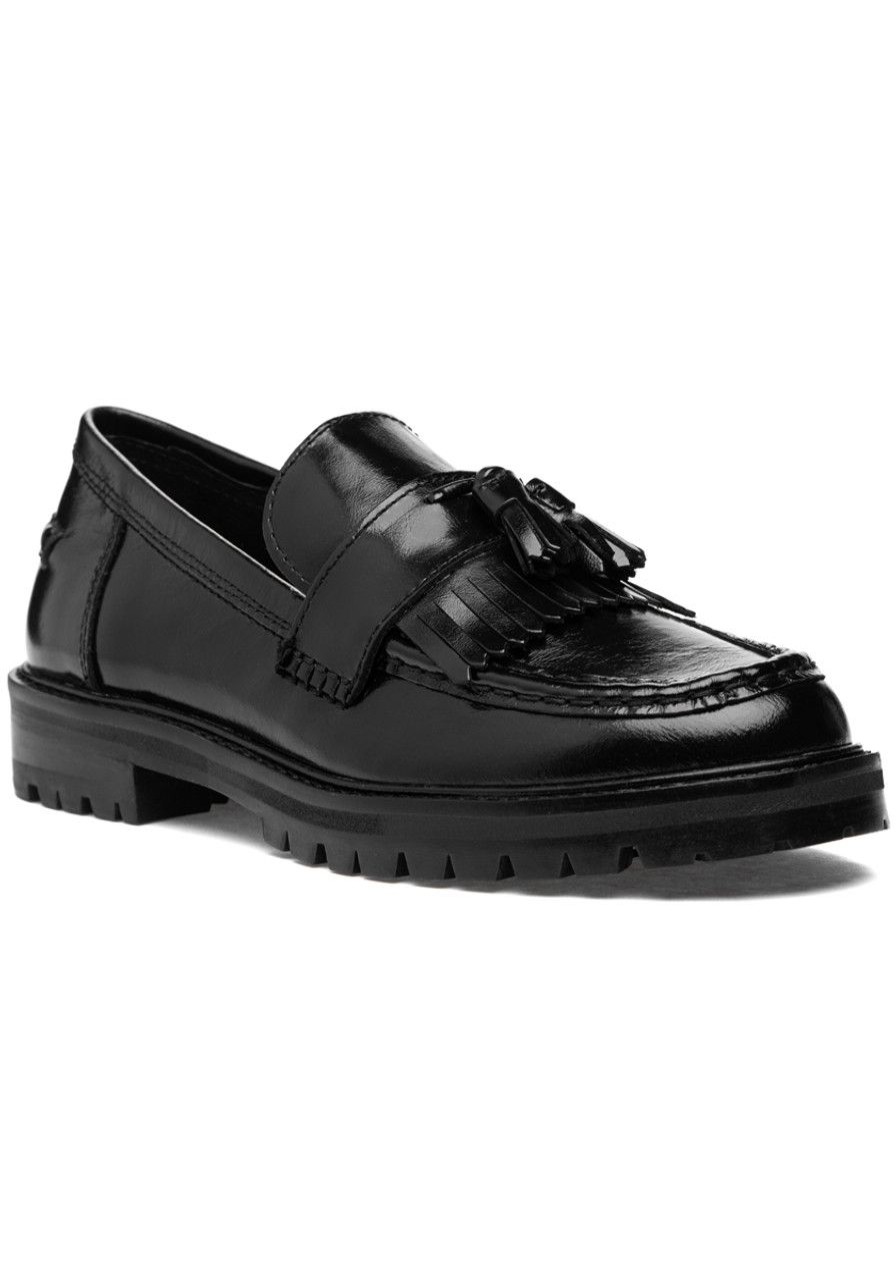 Women Steve Madden Loafers & Oxfords | Minka Leather Black