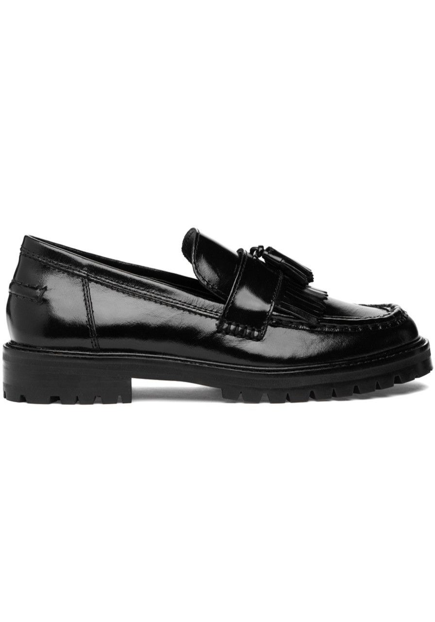 Women Steve Madden Loafers & Oxfords | Minka Leather Black