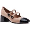 Women 275 Central Pumps | Freida Pump Nude Nappa/Black Patent