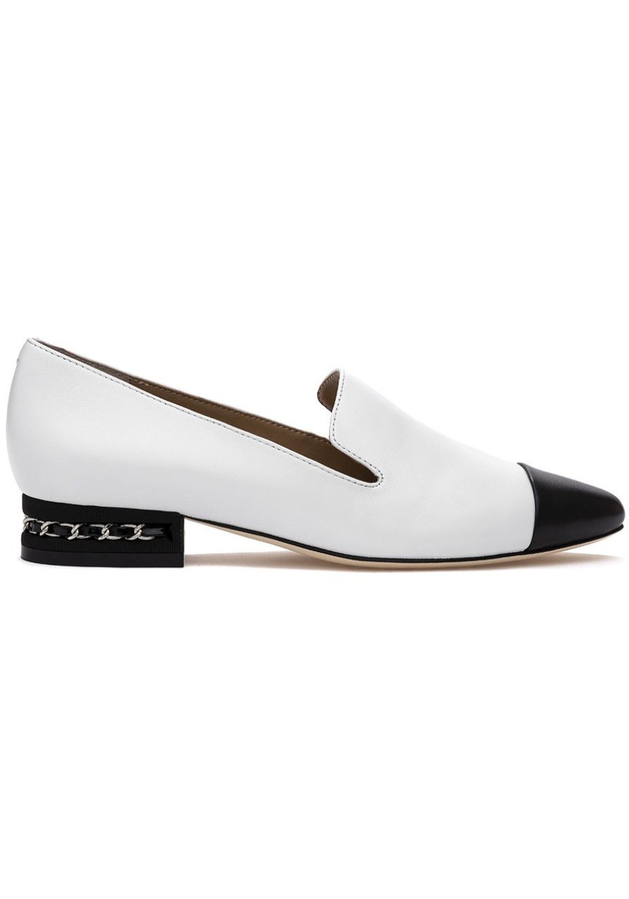 Women Jildor Flats | Fae Loafer White Leather
