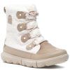 Women Sorel Boots | Explorer Ii Joan Cozy Boot Ancient Fossil/Sea Salt